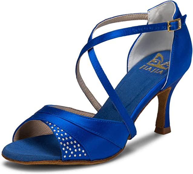 Talón Acampanado Super Satinado Zapatos de Baile